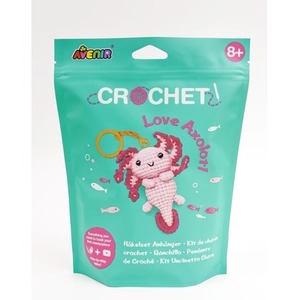 Stwórz własny breloczek szydełkowy Aksolotl