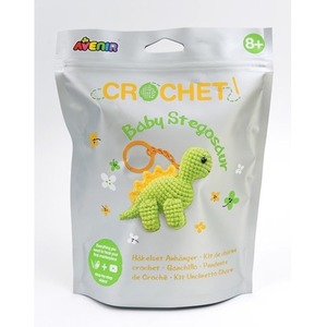 Stwórz własny breloczek szydełkowy Mały stegozaur