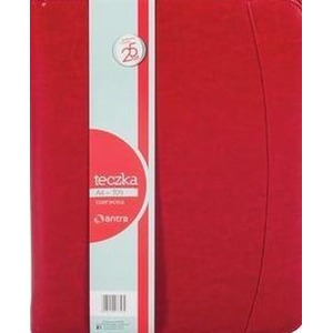 Teczka A4 709 czerwona na suwak ANTRA