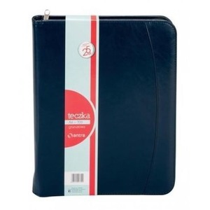 Teczka A4 709 granatowa na suwak ANTRA