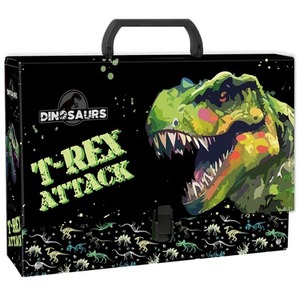 Teczka z rączką gruba Dinozaur