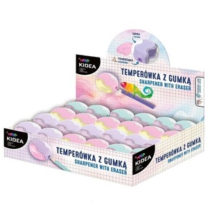 Temperówka z gumką (24szt) KIDEA
