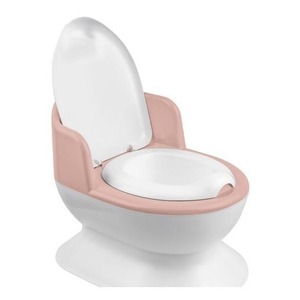 Toaleta dla maluchów biała, różowa