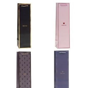 Torebka ozdobna na butelkę 11x38x11cm mix ROZETTE