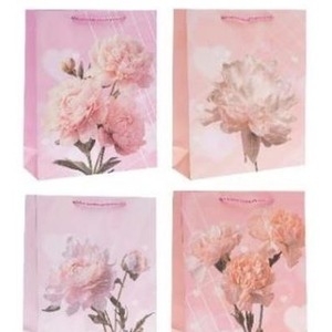 Torebka prezentowa 18x23x8cm Kwiaty MIX