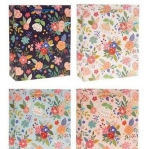 Torebka prezentowa 18x23x8cm Kwiaty MIX