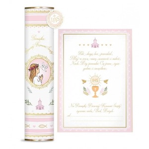 Tuba Pamiątka Komunijna różowa