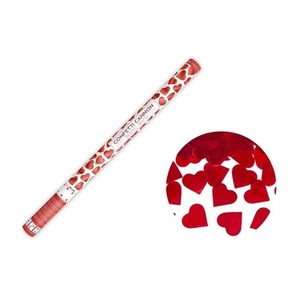 Tuba z sercami czerwonymi 80cm