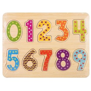 Układanka drewno - cyfry