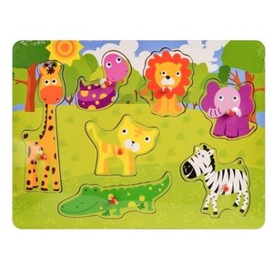 Układanka drewno - safari