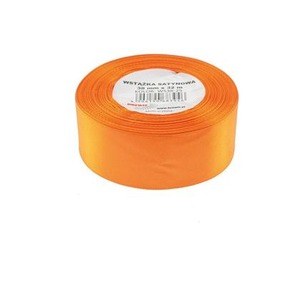 Wstążka satynowa pomarańczowa 38mmx32m