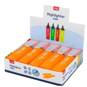 Zakreślacz Flash pomarańczowy (10szt) EASY