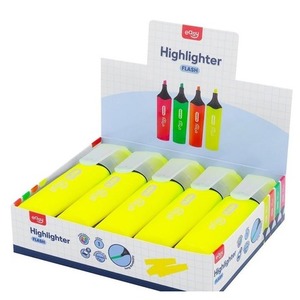 Zakreślacz Flash żółty (10szt) EASY