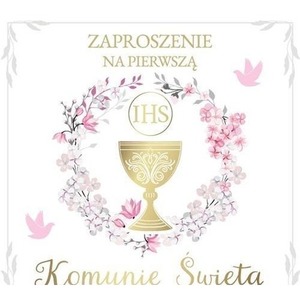 Zaproszenie Komunia (10szt)