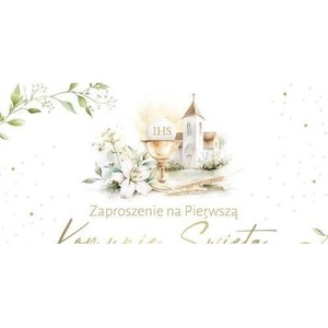 Zaproszenie Komunia (10szt)