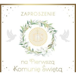 Zaproszenie Komunia (10szt)