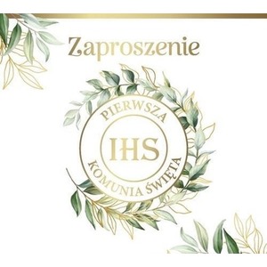 Zaproszenie Komunia (10szt)