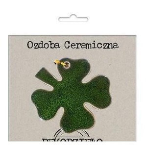 Zawieszka ceramiczna - Koniczyna