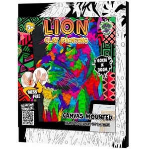 Zestaw do wyklejania plasteliną - Lew