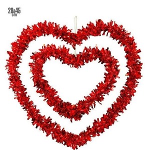 Zestaw dwóch czerwonych serc 28 i 45cm