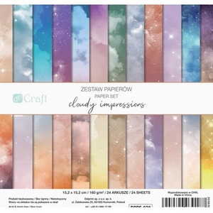 Zestaw papierów 15,2x15,2cm 24 kartki