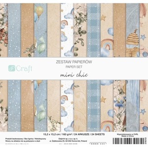 Zestaw papierów mini chic 15,2x15,2cm 24 kartki