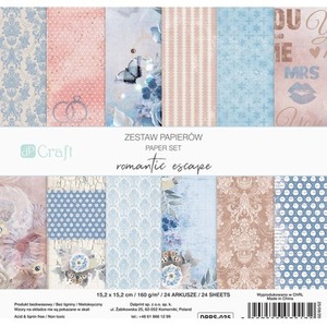Zestaw papierów romantic 15,2x15,2cm 24 kartki