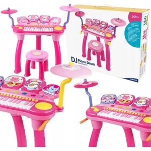 Zestaw perkusja i organki z mikrofonem