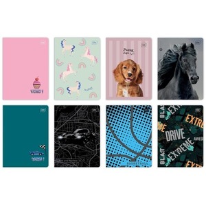 Zeszyt A5/32K linia M 70g UV mix (10szt)