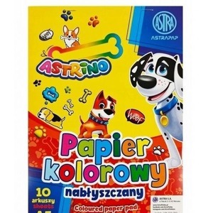 Zeszyt papierów kolorowych nabłyszczanych (10szt)