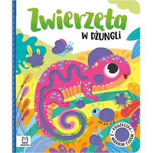 Zwierzęta w dżungli. Książeczka z miękkim filcem